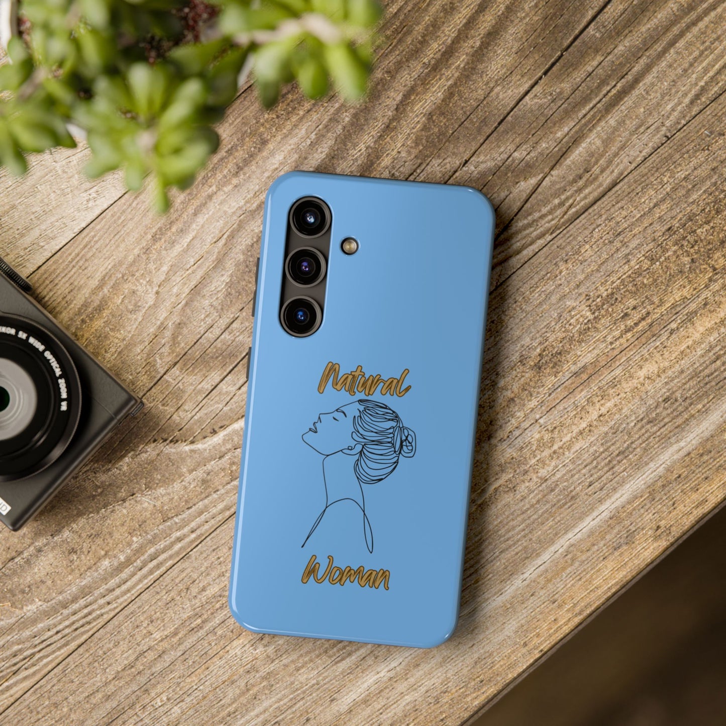 Natural Woman Wet Bun (BL) Tough Phone Cases LIGHT BLUE