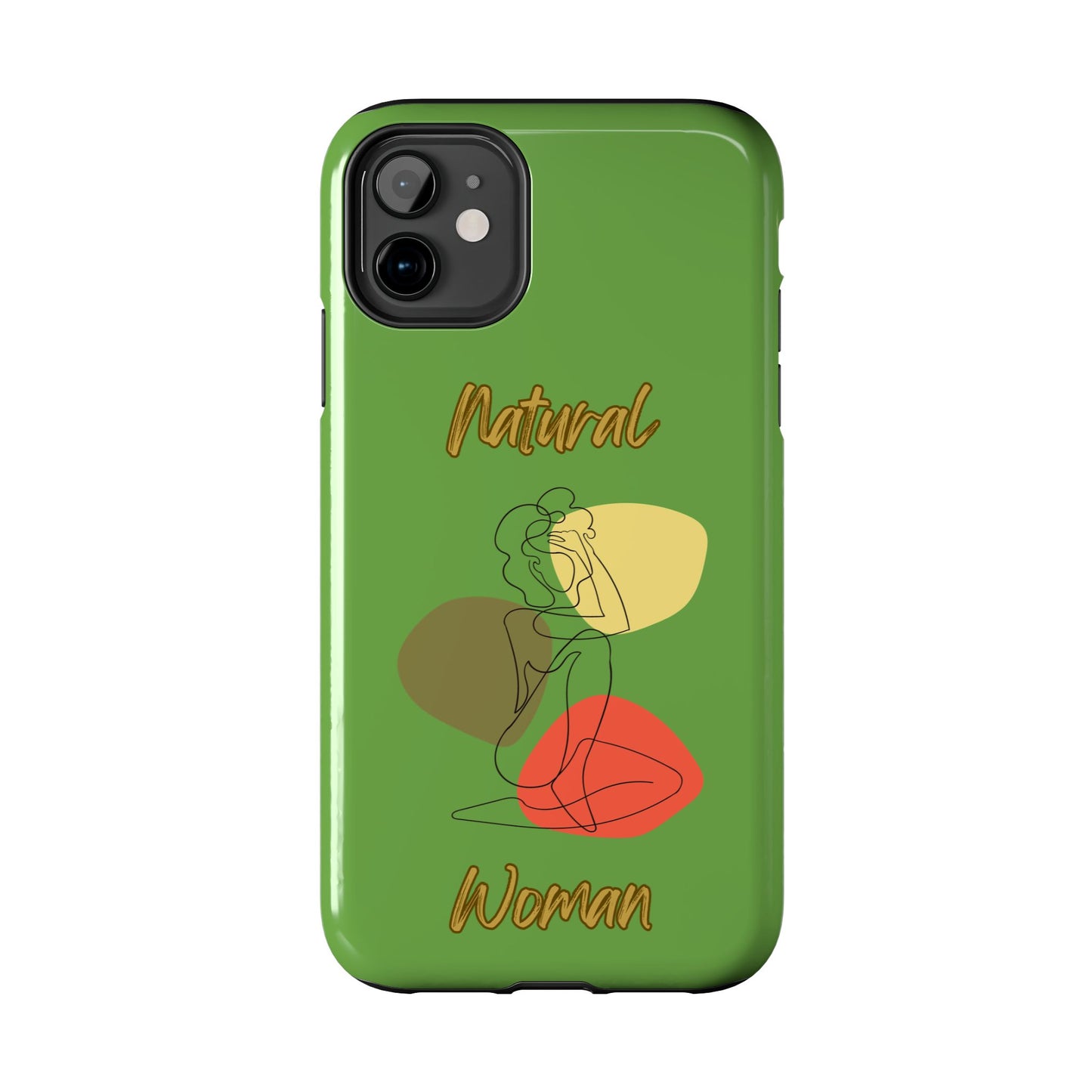 Natural Woman Colorful Pose (BL)Tough Phone Cases GREEN