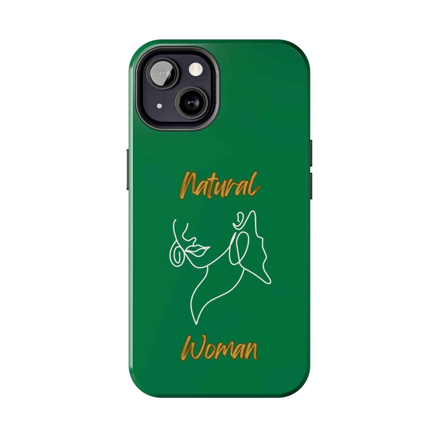 Natural Woman Lips (WL)Tough Phone Cases DARK GREEN