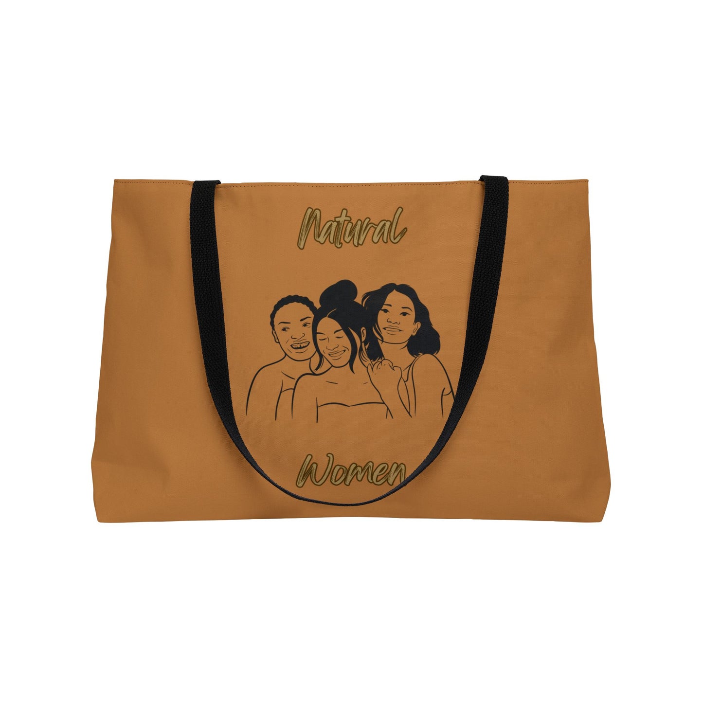 Natural Women Laughing Friends (BL) Weekender Tote Bag LIGHT BROWN