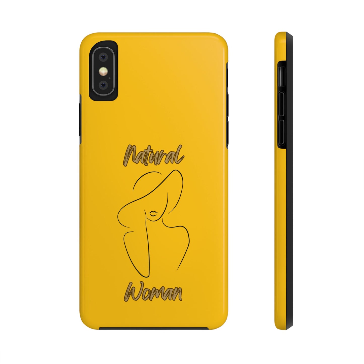 Natural Woman Sun Hat (BL) Tough Phone Cases YELLOW