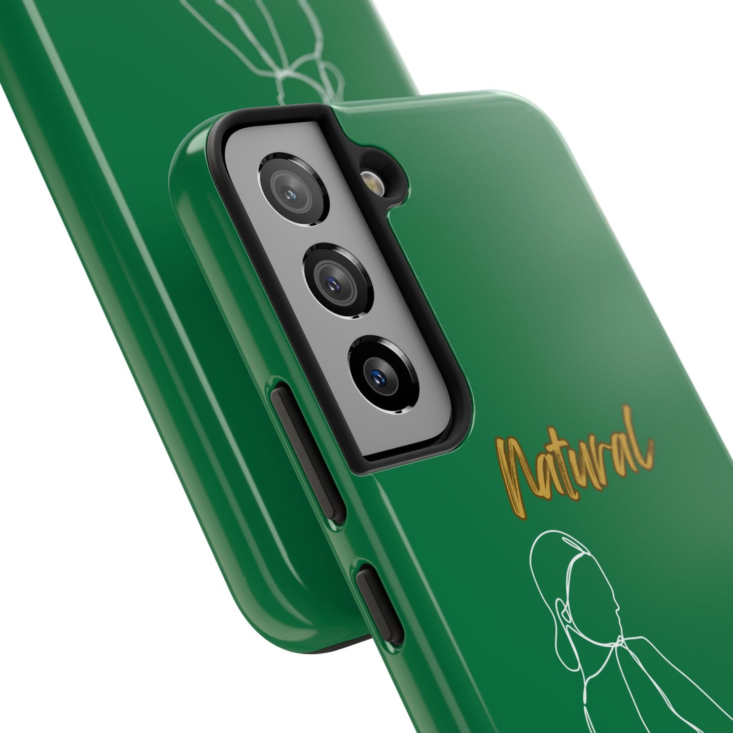 Natural Woman Hands Free (WL)Tough Phone Cases DARK GREEN