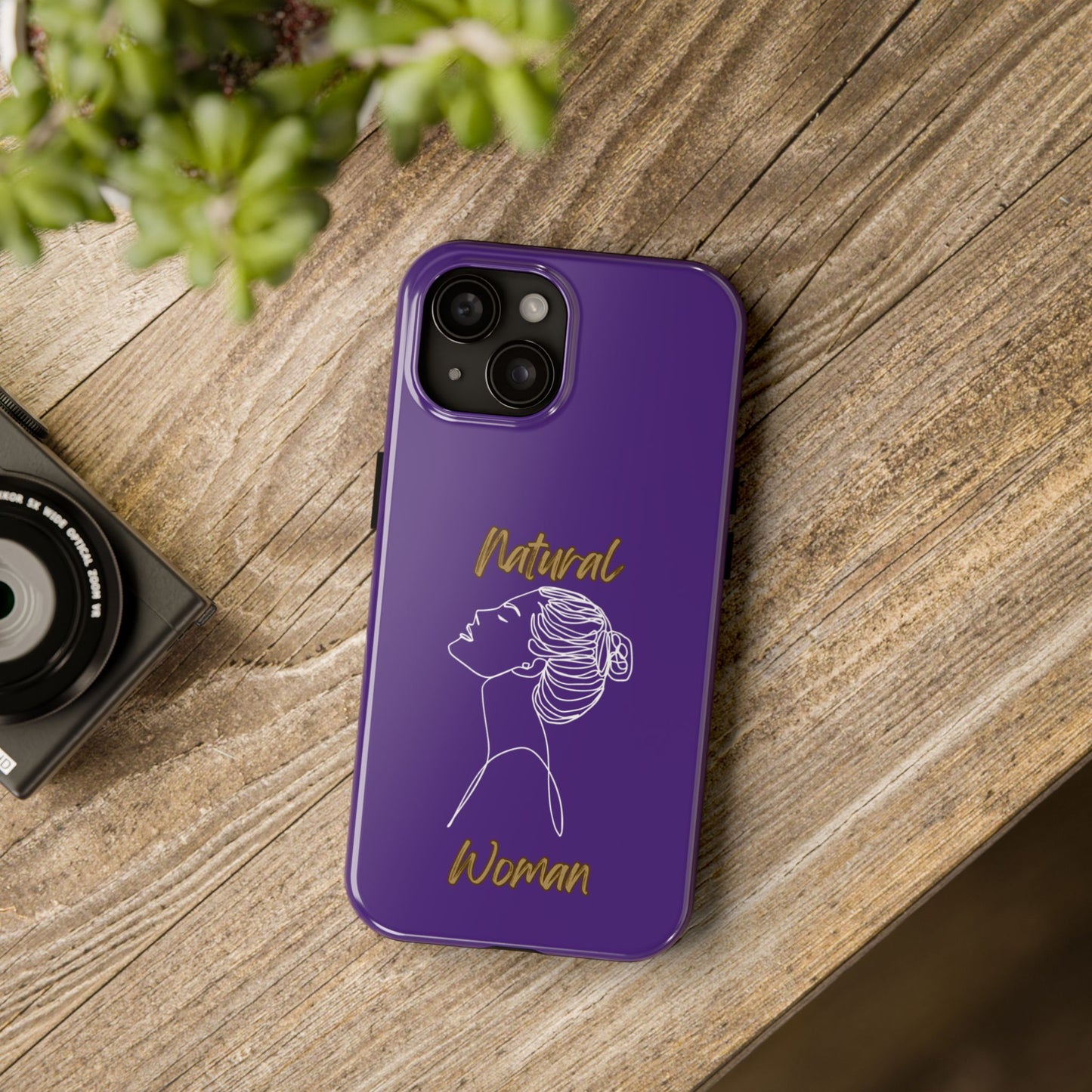 Natural Woman Wet Bun (WL) Tough Phone Cases PURPLE