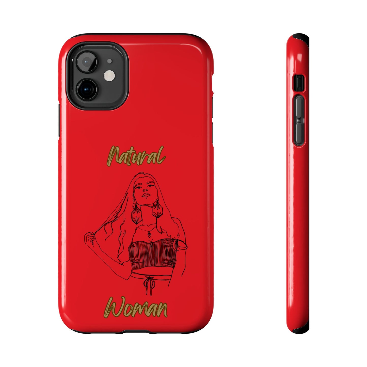 Natural Woman Thinking (BL)Tough Phone Cases RED