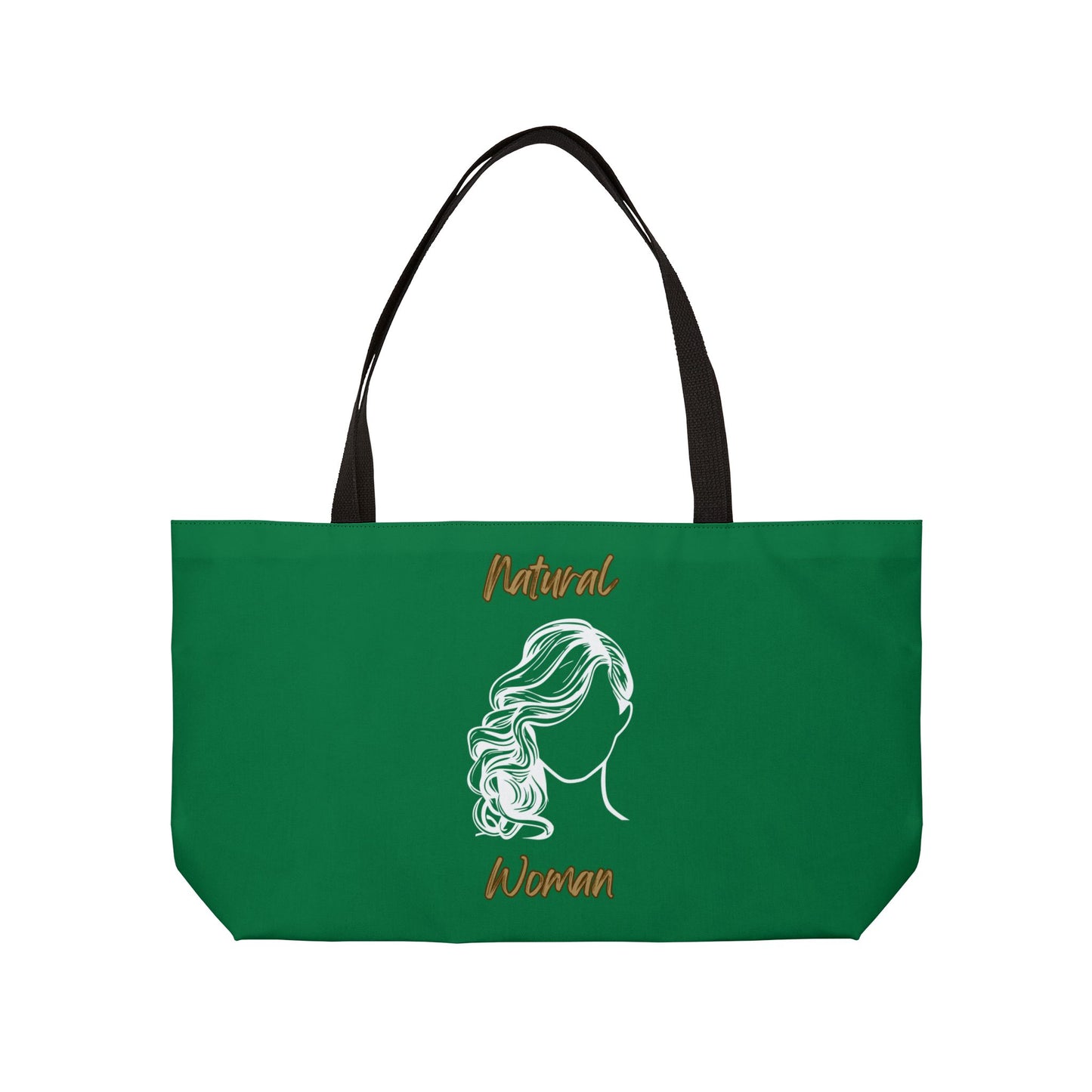 Natural Woman Long Curl (WL) Weekender Tote Bag DARK GREEN