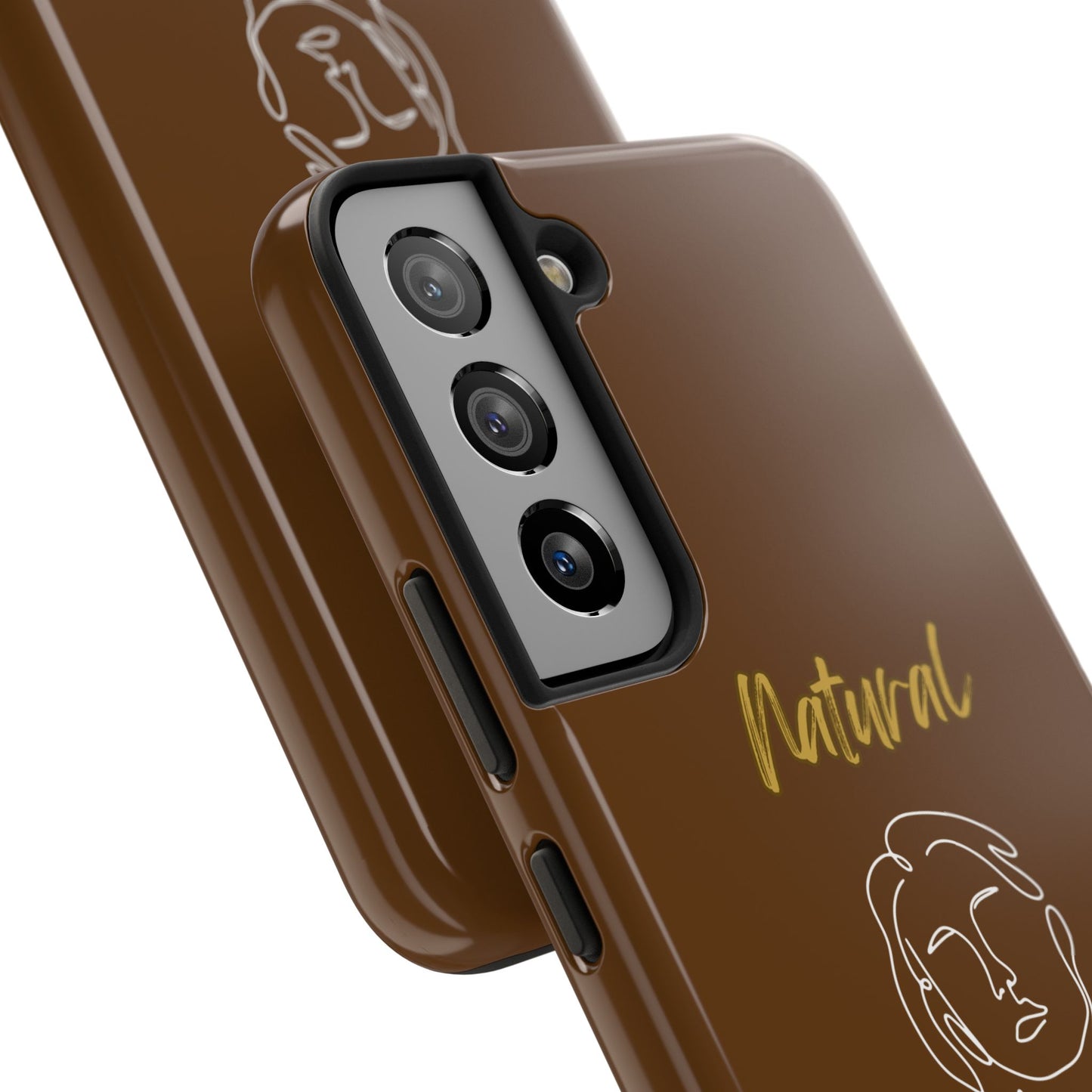 Natural Woman Hello (WL)Tough Phone Cases BROWN