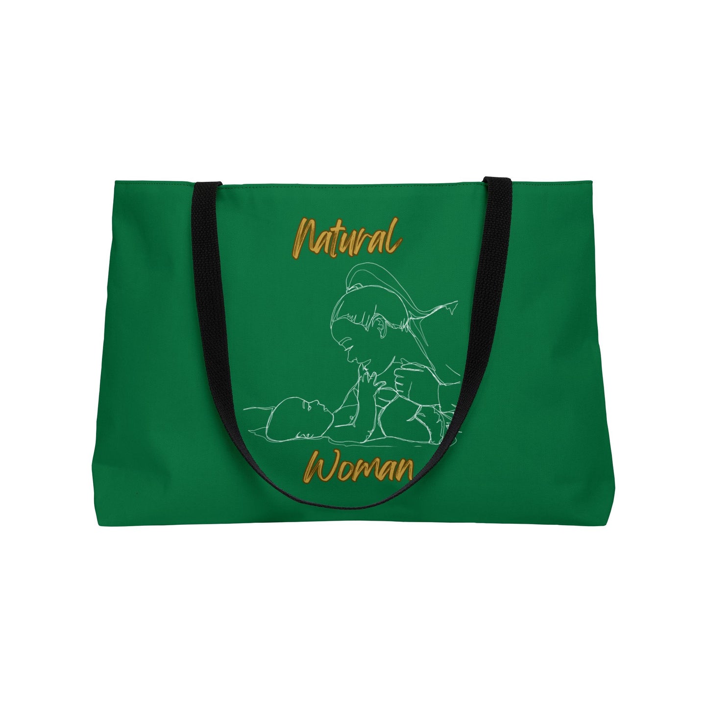 Natural Woman New Life (WL) Weekender Tote Bag DARK GREEN