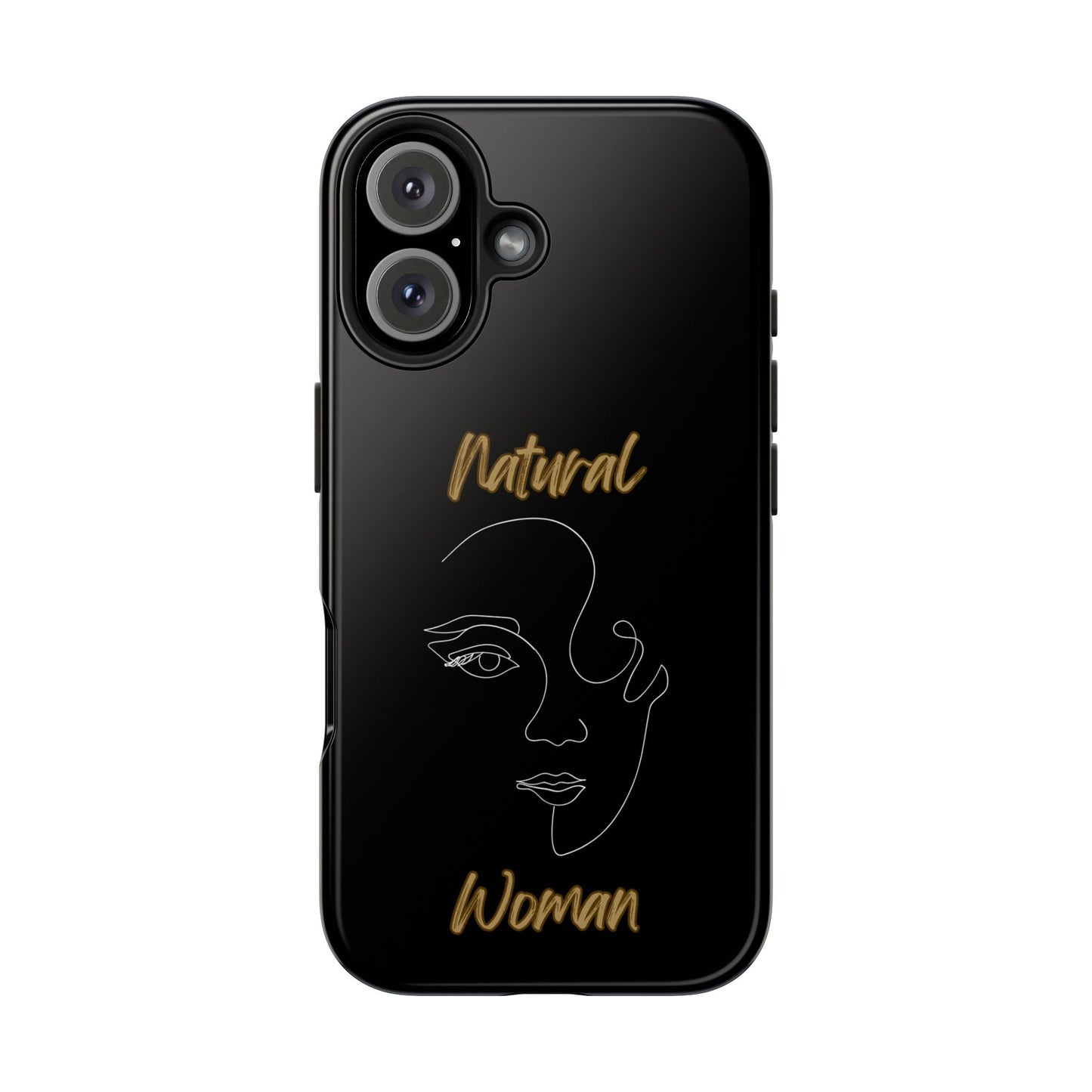 Natural Woman Looking (WL) Tough Phone Cases BLACK
