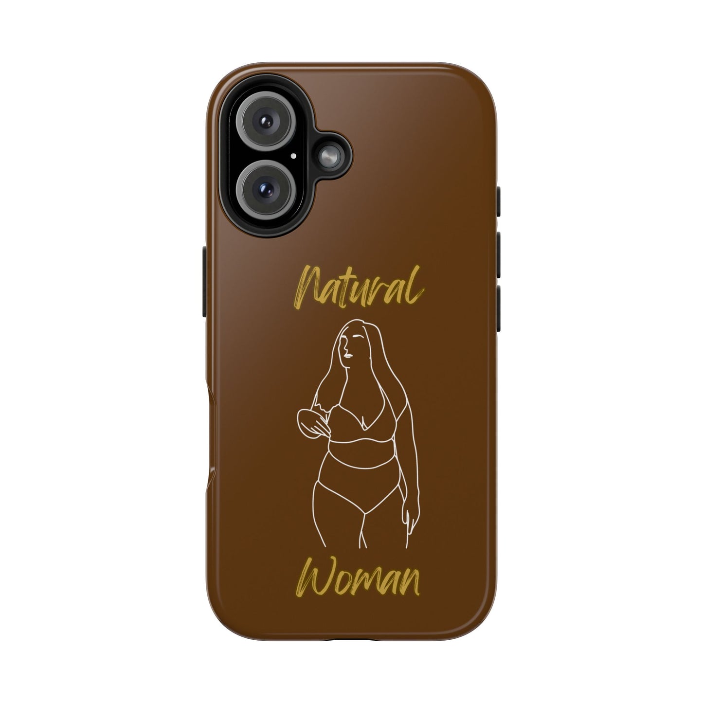 Natural Woman Full Beauty (WL)Tough Phone Cases BROWN