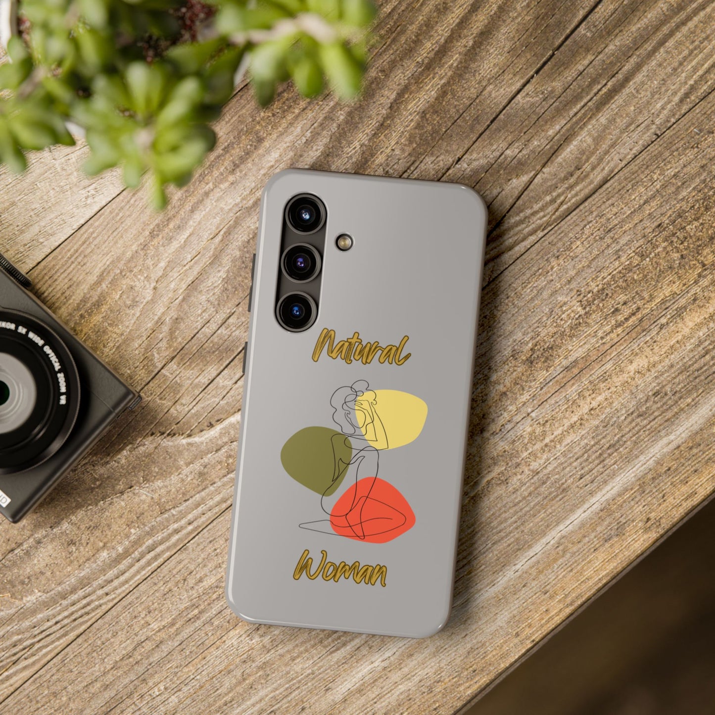 Natural Woman Colorful Pose (BL)Tough Phone Cases LIGHT GREY