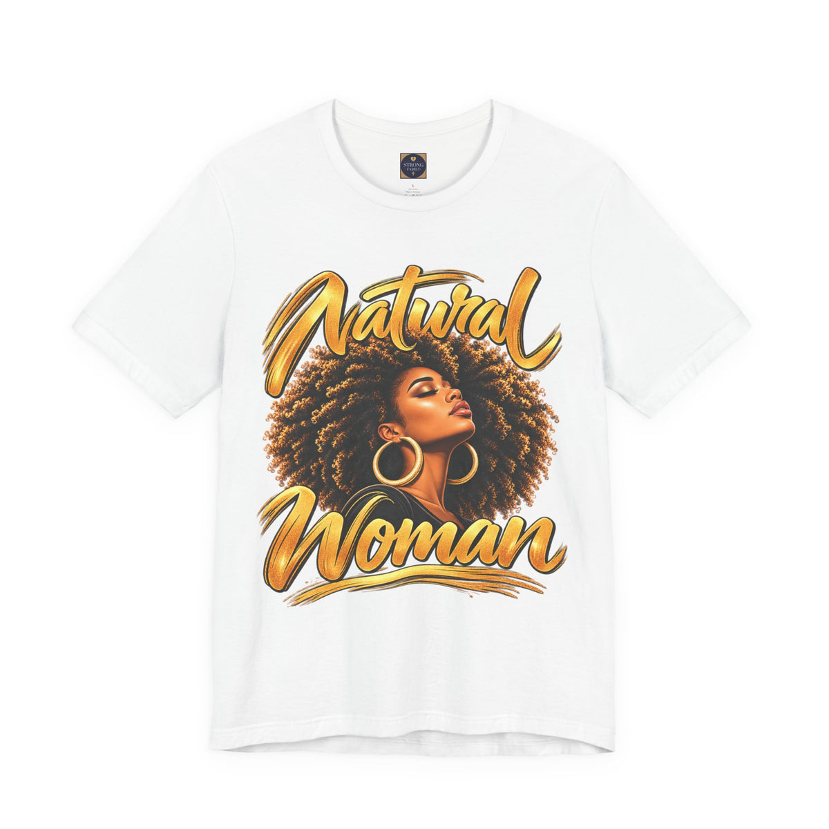 Natural Woman “Afro” Graphic Tee | Women’s Inspirational T-Shirt