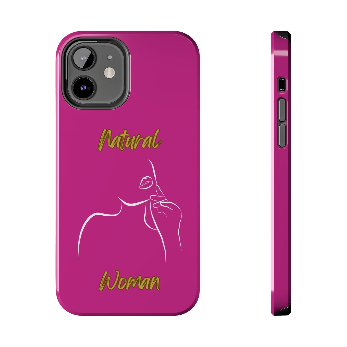 Natural Woman Chin Up (WL)Tough Phone Cases PINK