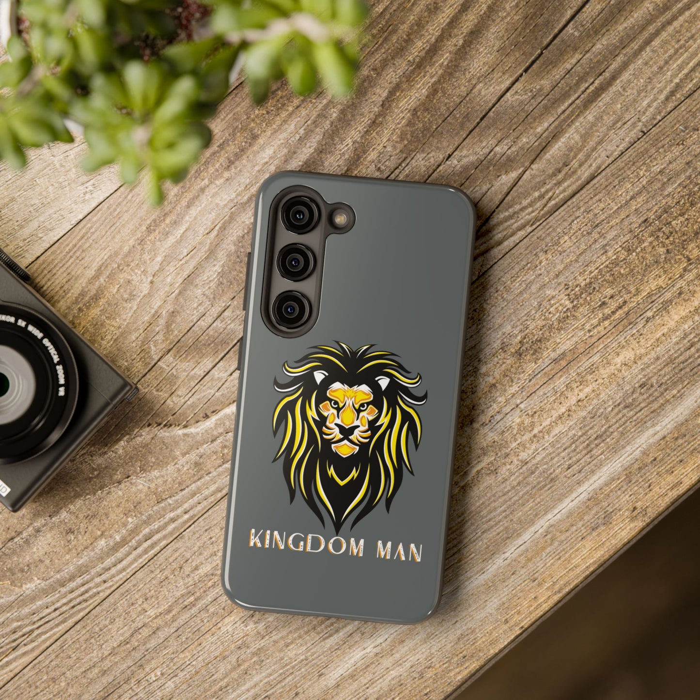 Kingdom Man (White-Gold Label) Tough Phone Case DARK GREY