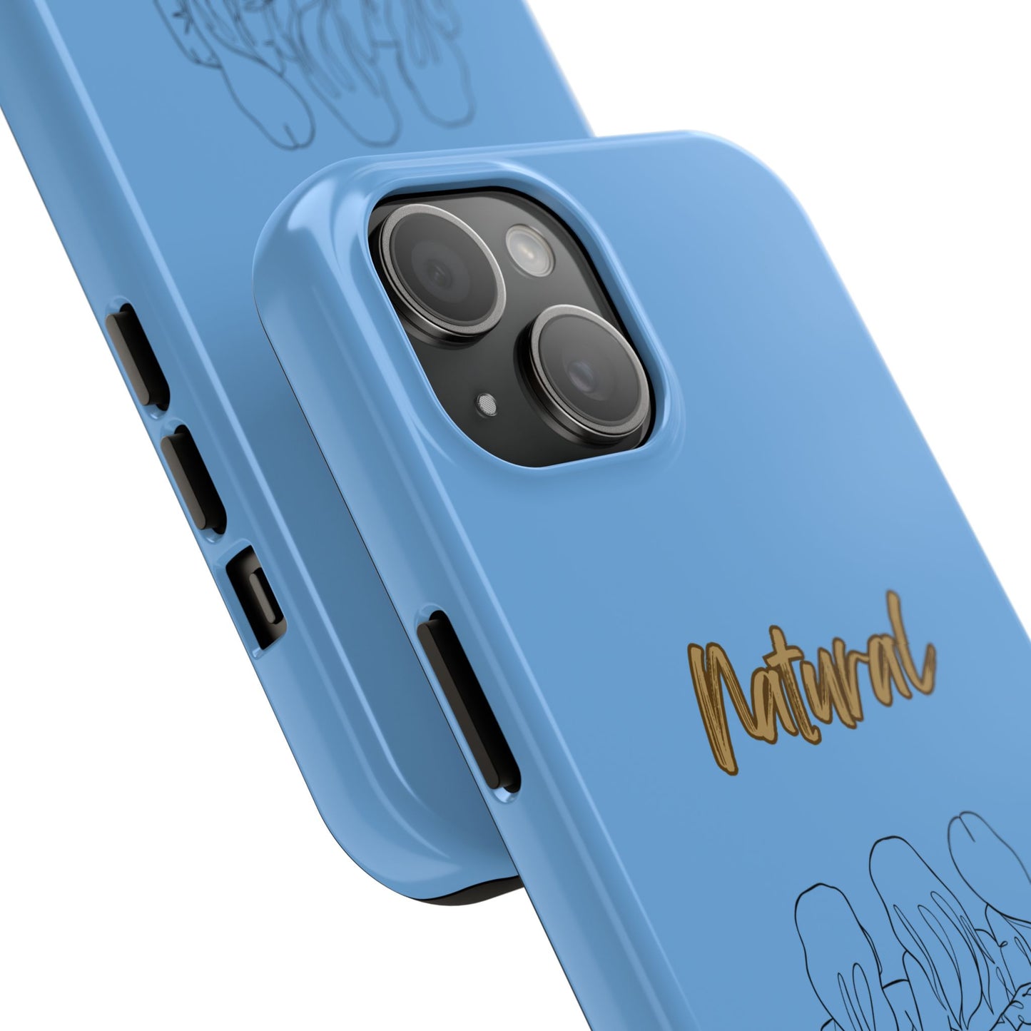 Natural Woman Loving Friends (BL)Tough Phone Cases LIGHT BLUE