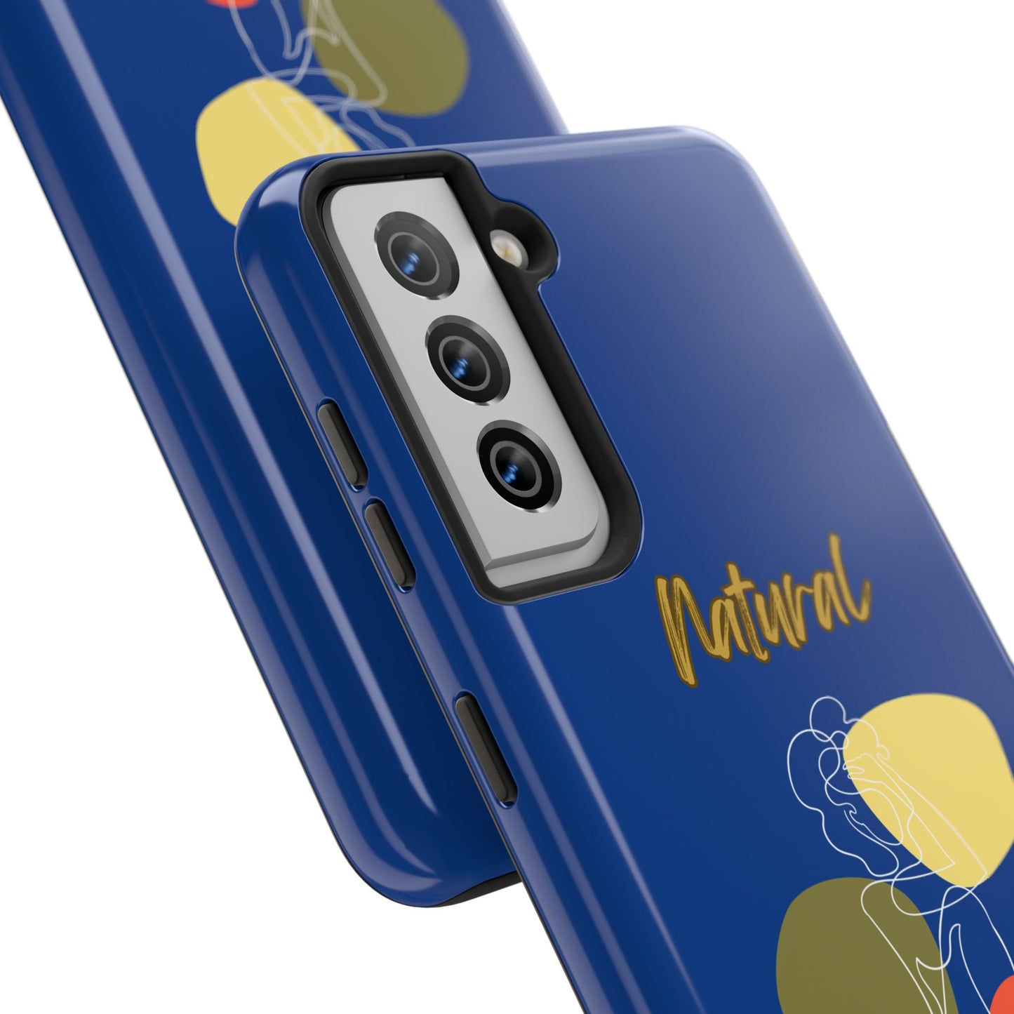 Natural Woman Colorful Pose (WL)Tough Phone Cases DARK BLUE