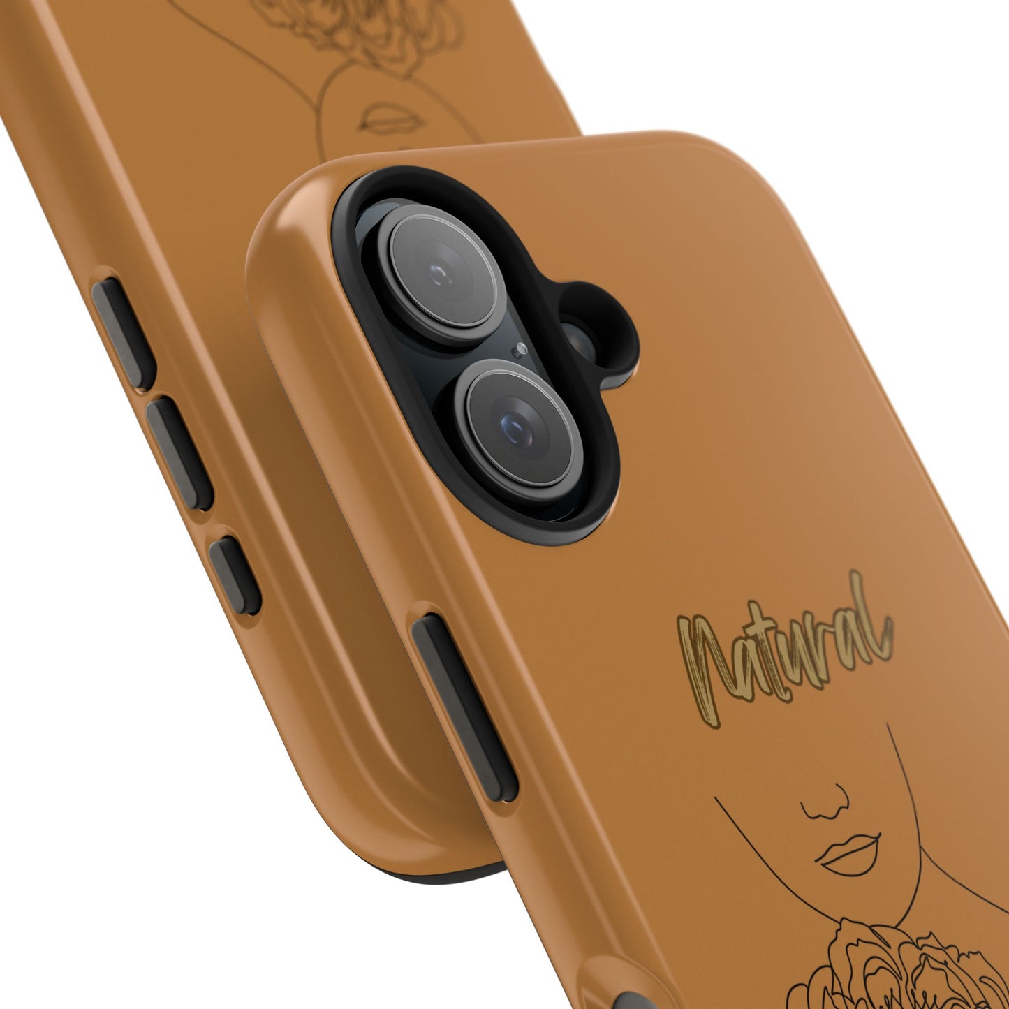 Natural Woman Kissed Flower (BL)Tough Phone Cases LIGHT BROWN