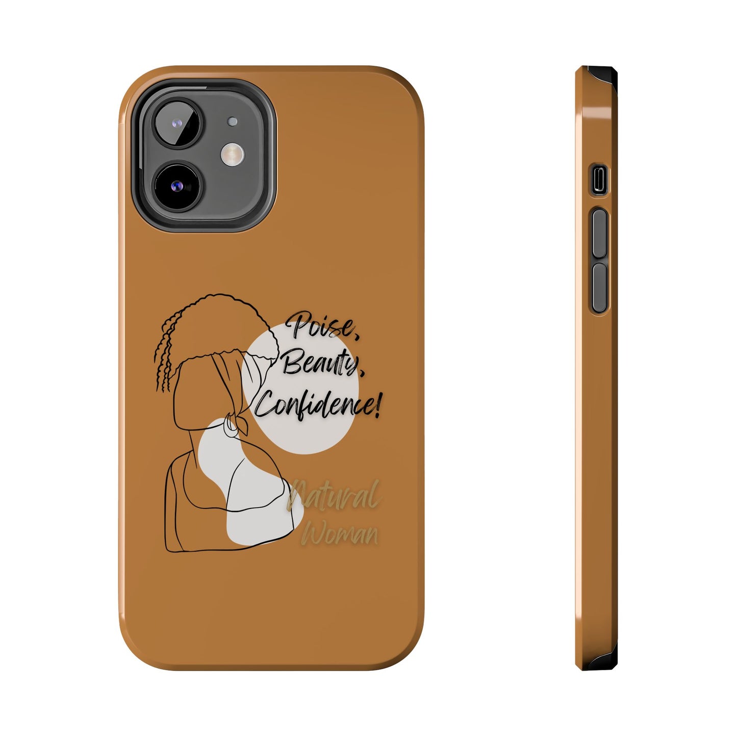 Natural woman Puff (BL)Tough Phone Cases LIGHT BROWN