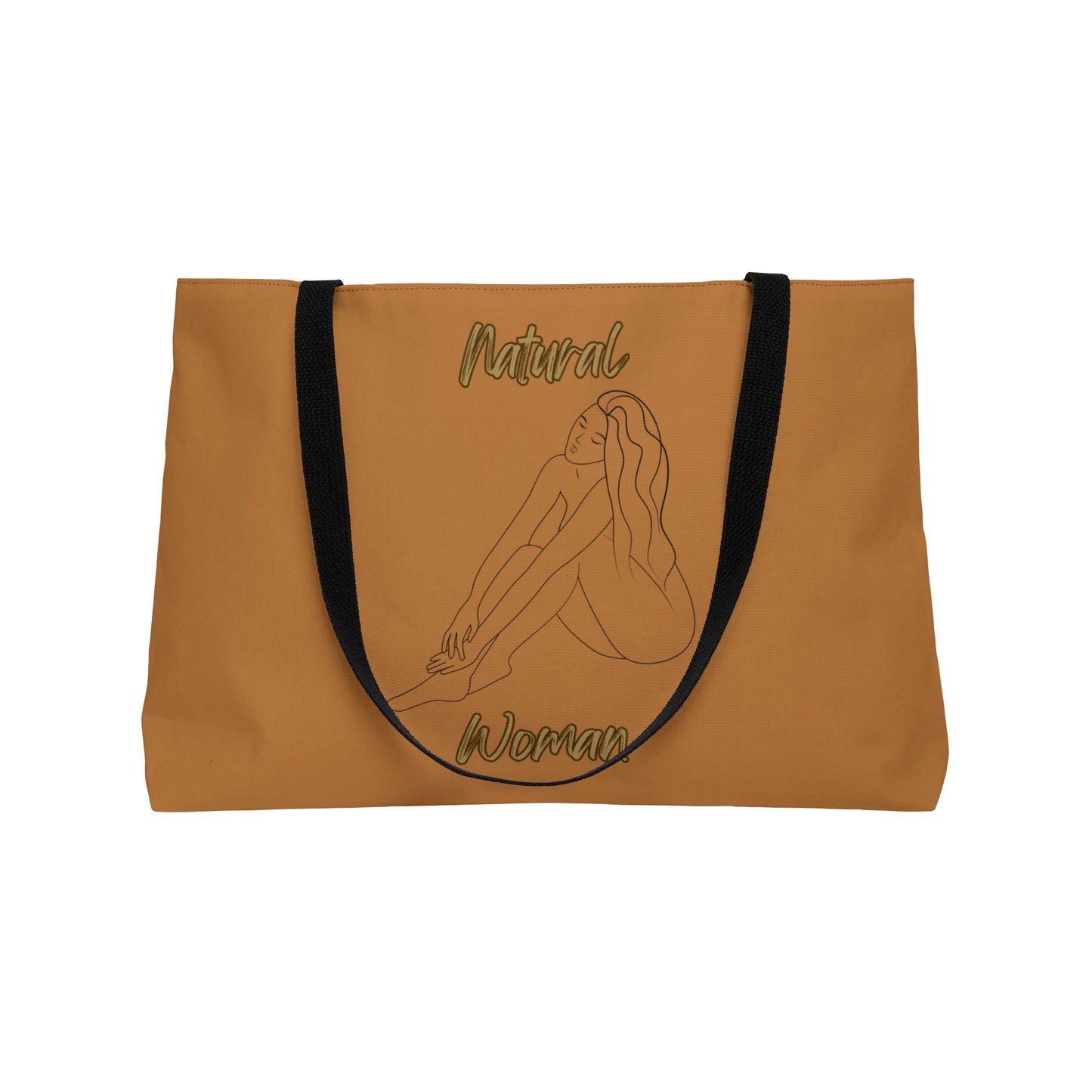 Natural Woman Beauty (BL) Weekender Tote Bag LIGHT BROWN