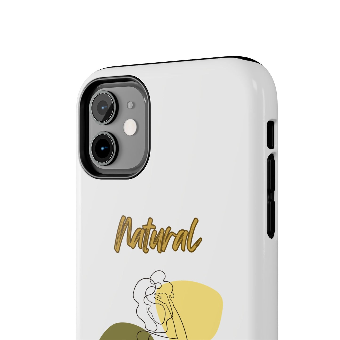 Natural Woman Colorful Pose (BL)Tough Phone Cases WHITE