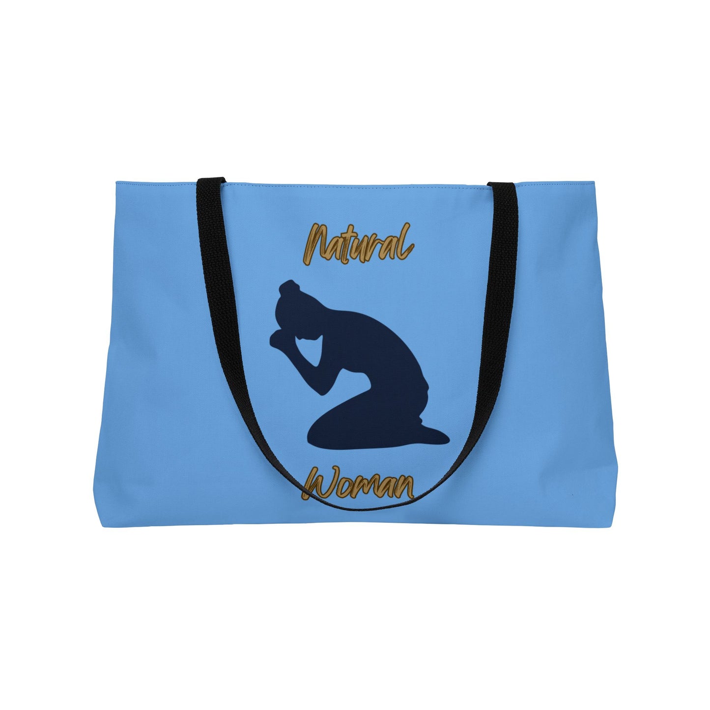 Natural Woman Pray (BL) Weekender Tote Bag LIGHT BLUE