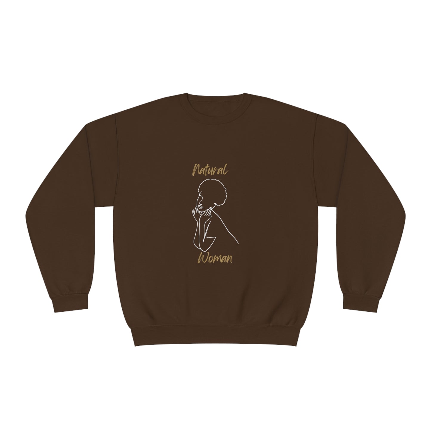 Natural Woman Cute Afro (WL) Crewneck Sweatshirt