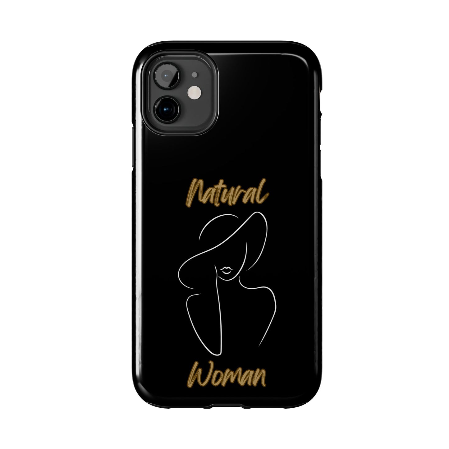 Natural  Woman Sun Hat (WL) Tough Phone Cases BLACK