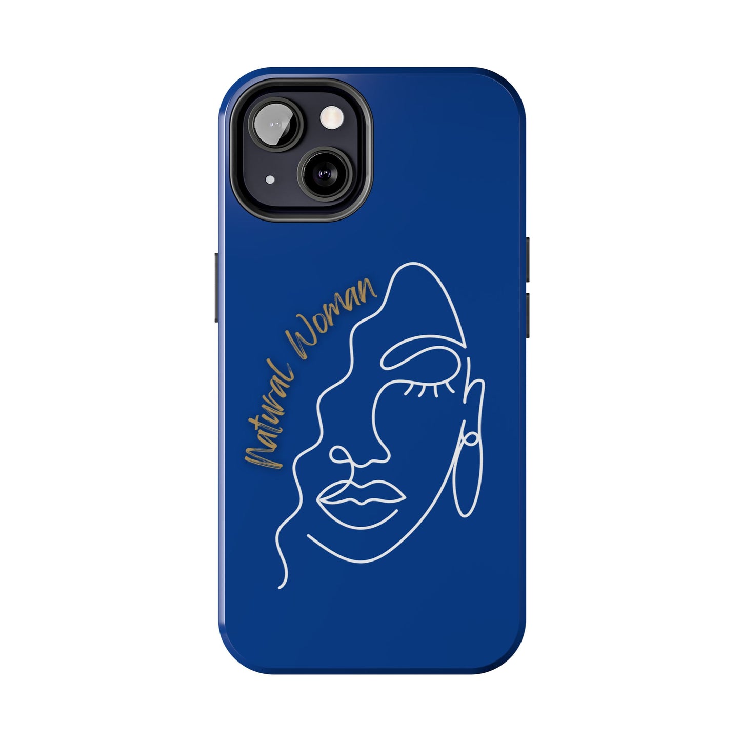 Natural Woman Half Face (WL)Tough Phone Case DARK BLUE
