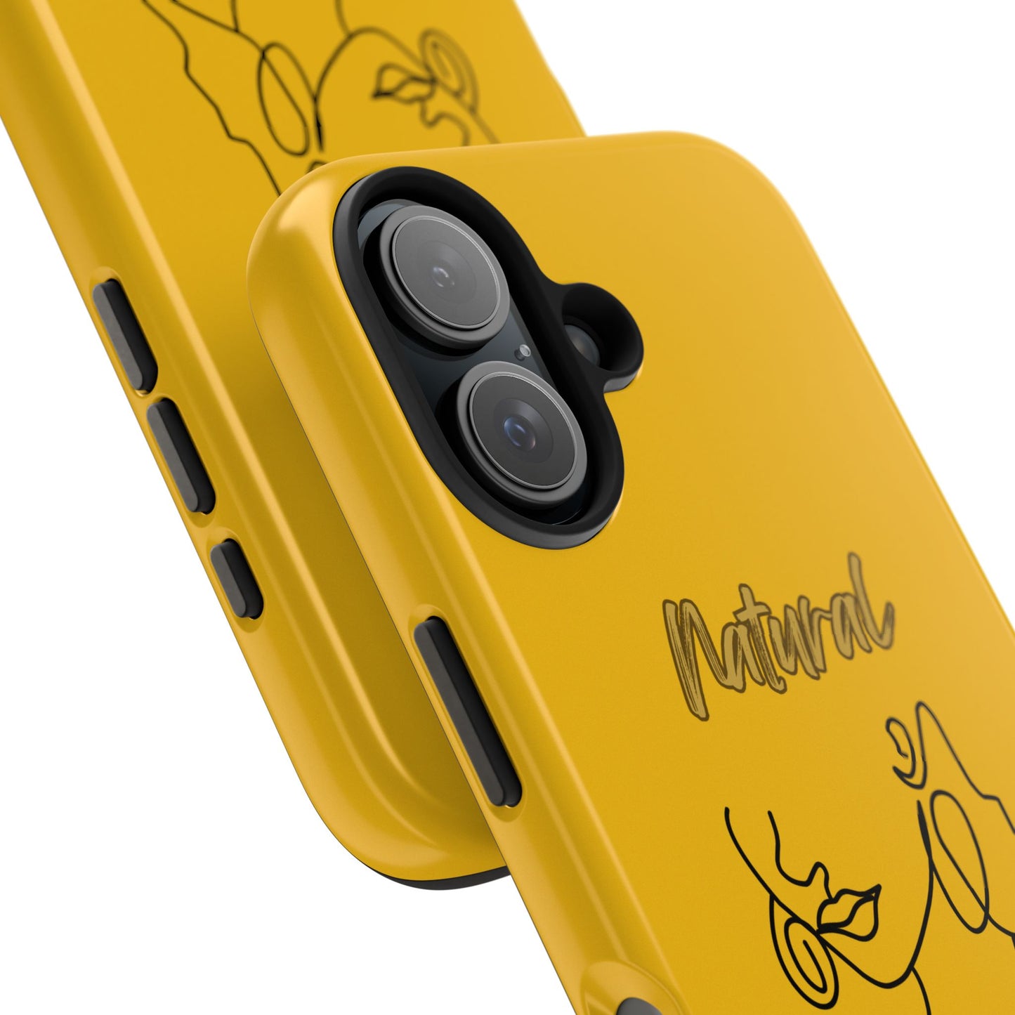 Natural Woman Lips (BL)Tough Phone Cases YELLOW