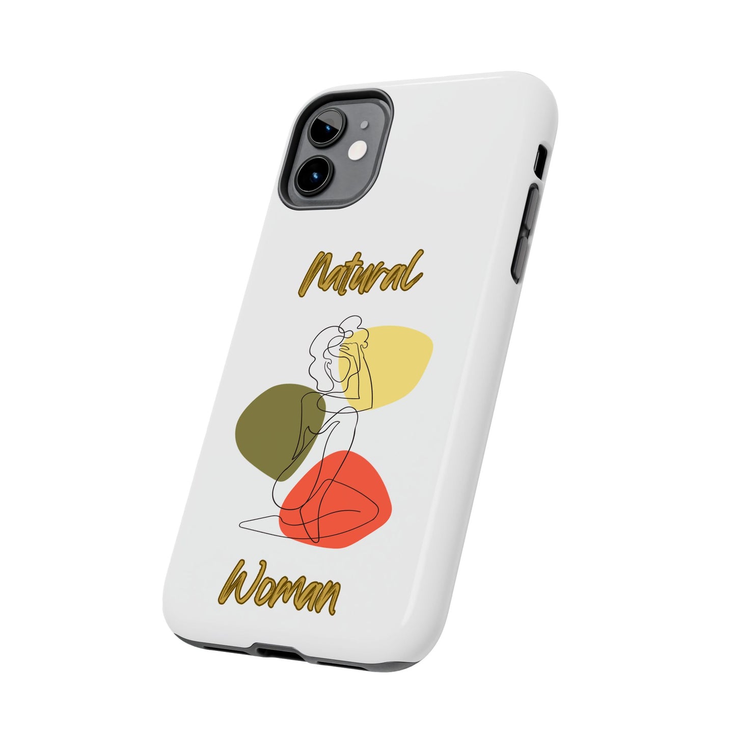 Natural Woman Colorful Pose (BL)Tough Phone Cases WHITE