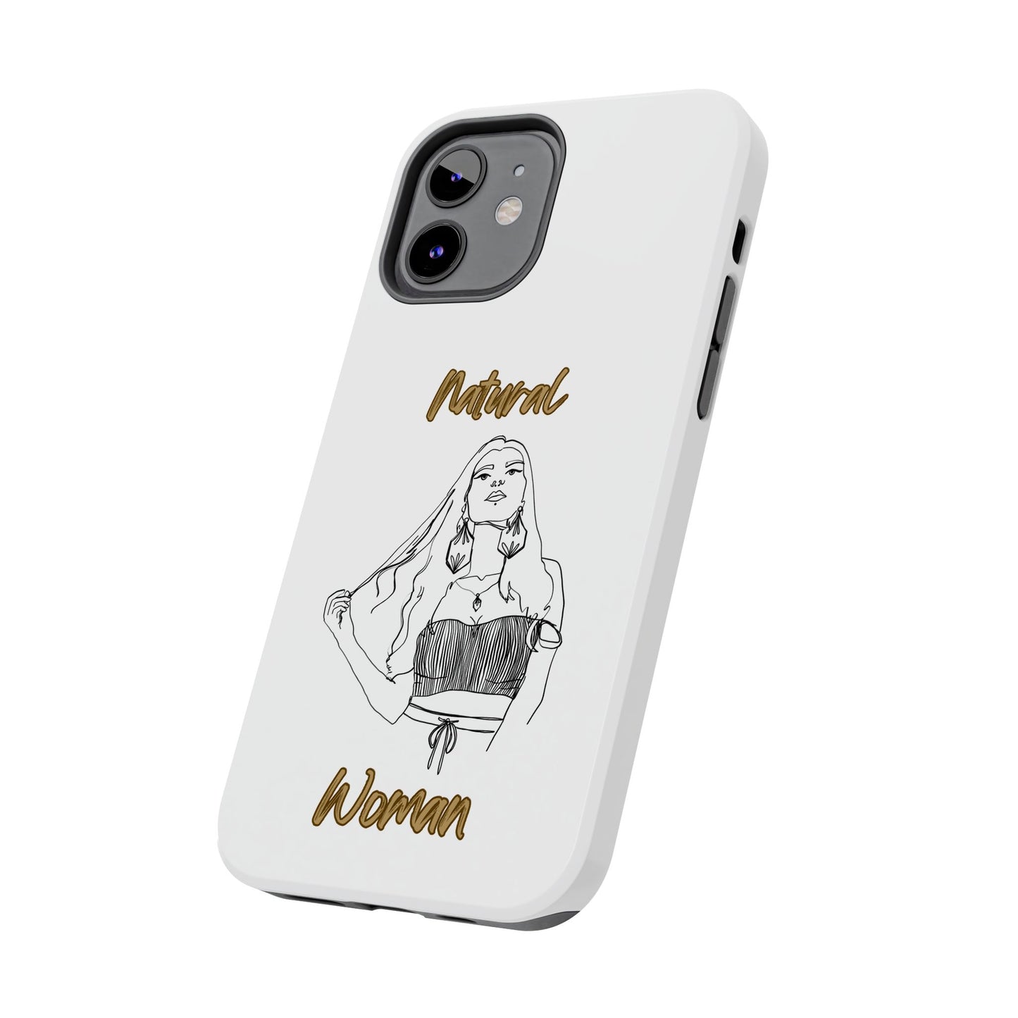 Natural Woman Thinking (BL)Tough Phone Cases WHITE