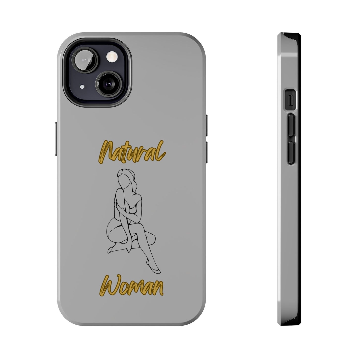 Natural Woman Shoulder Action (BL)Tough Phone Cases LIGHT GREY