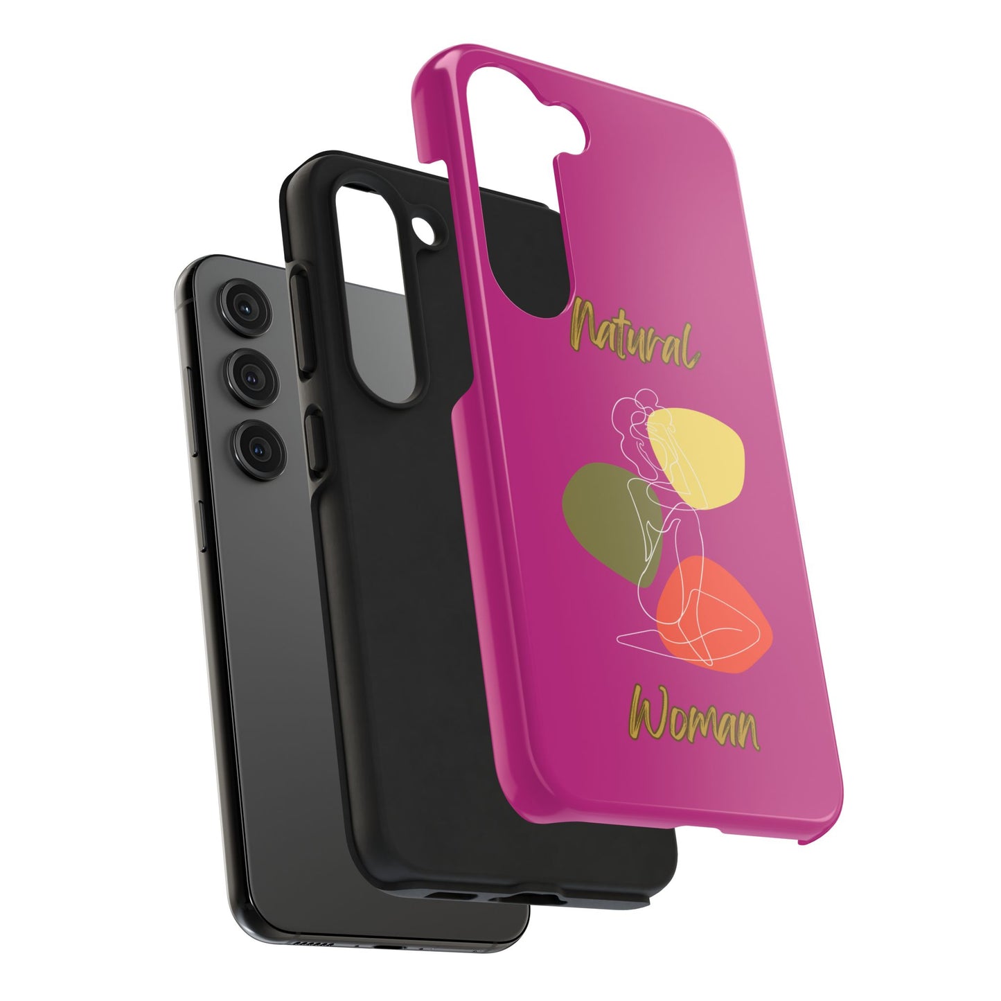 Natural Woman Colorful Pose (WL)Tough Phone Cases PINK
