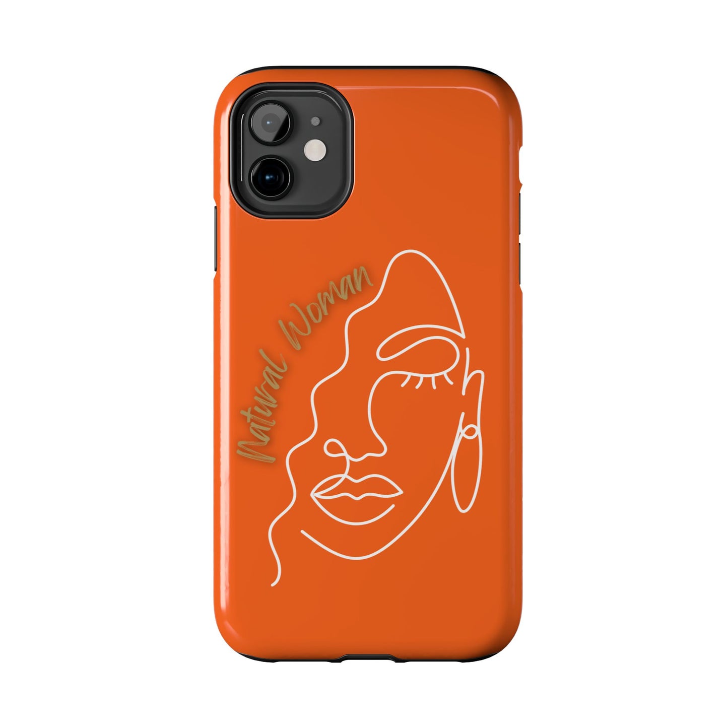 Natural Woman Half Face (WL)Tough Phone Case ORANGE