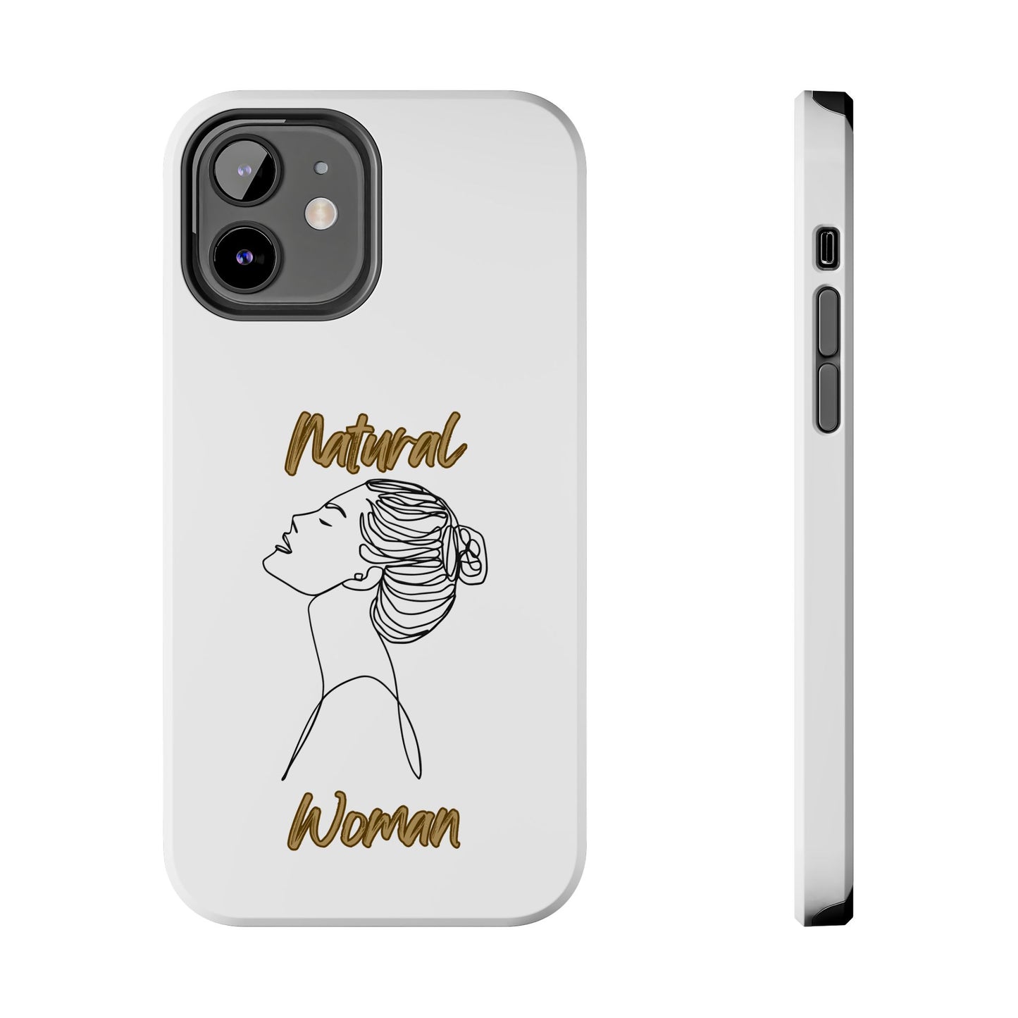 Natural Woman Wet Bun (BL) Tough Phone Cases WHITE