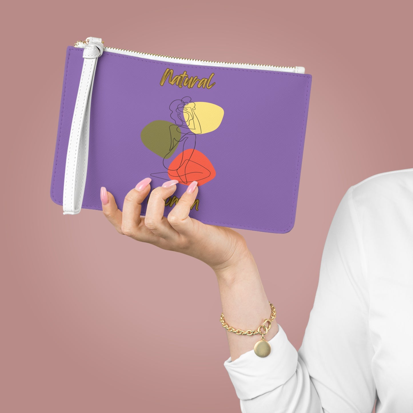 Natural Woman Colorful Pose (BL) Clutch Bag LIGHT PURPLE