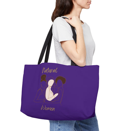 Natural Women Friends (BL) Weekender Tote Bag PURPLE