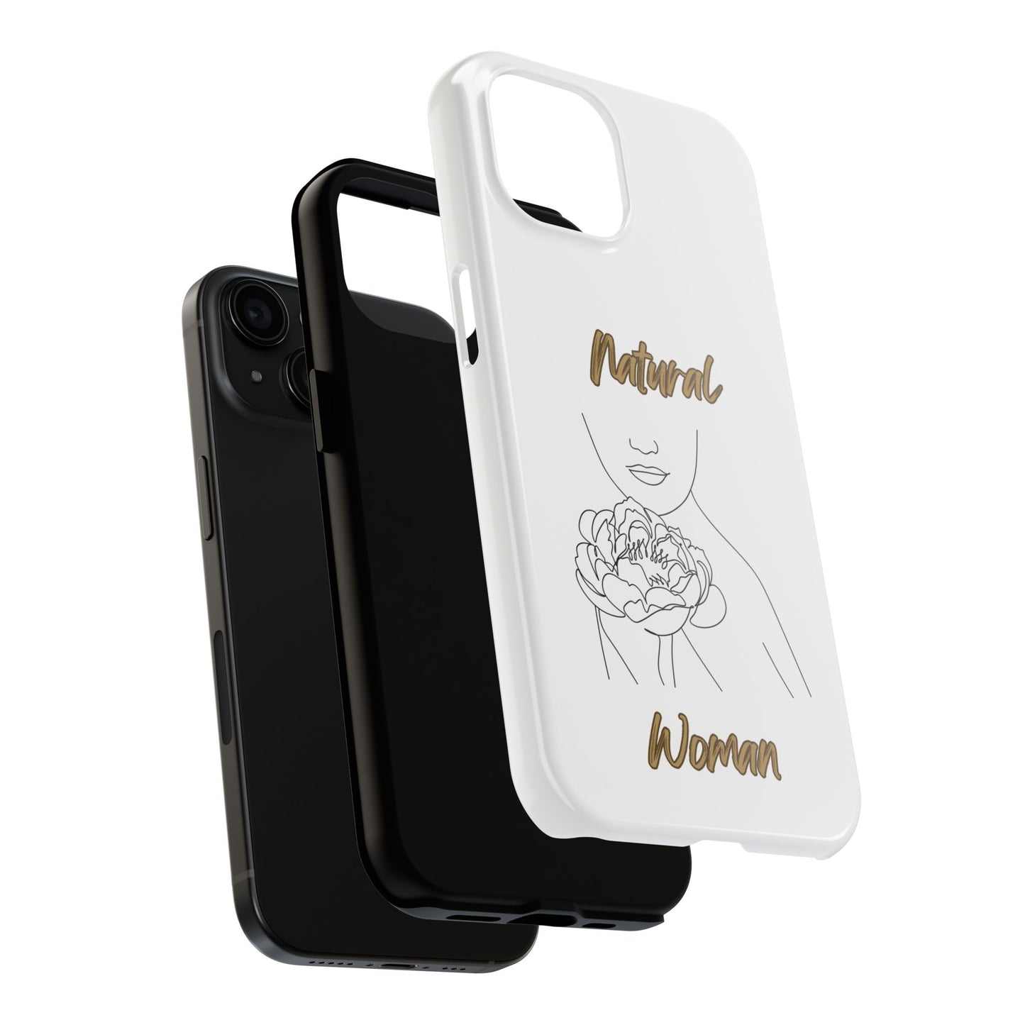 Natural Woman Kissed Flower (BL)Tough Phone Cases WHITE