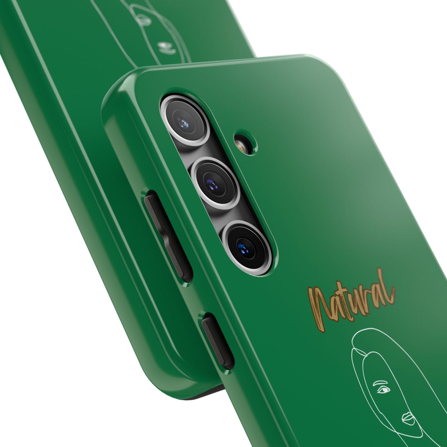 Natural Woman Covered Eye (WL)Tough Phone Cases DARK GREEN