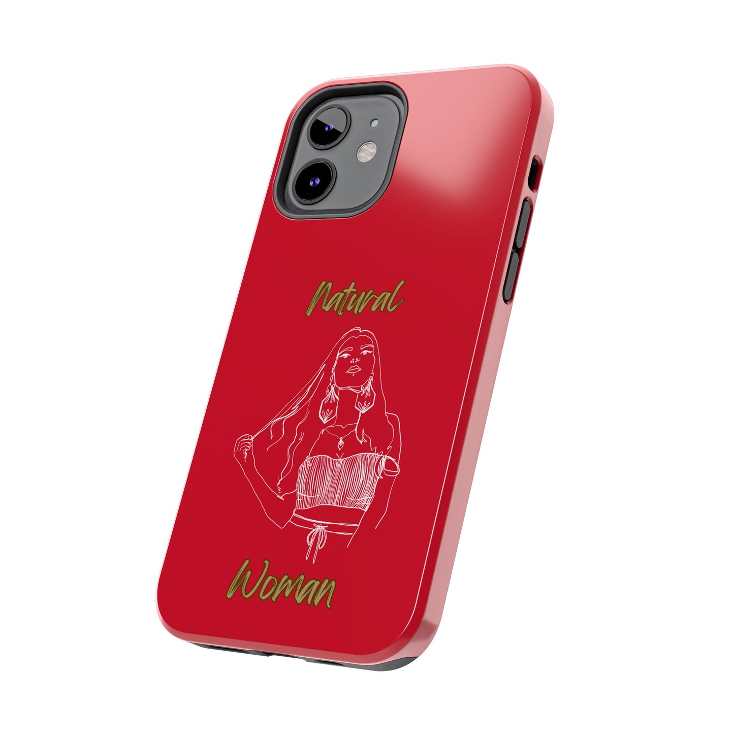 Natural Woman Thinking (WL)Tough Phone Cases DARK RED