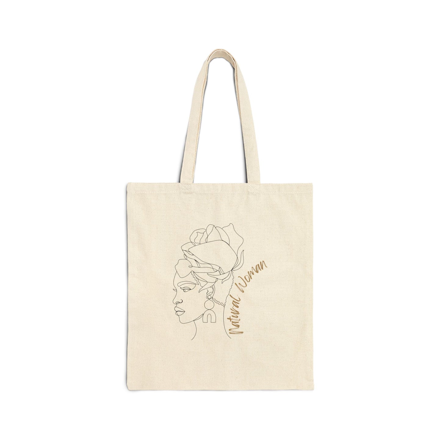 Natural Woman Flower Wrap (BL) Canvas Tote Bag