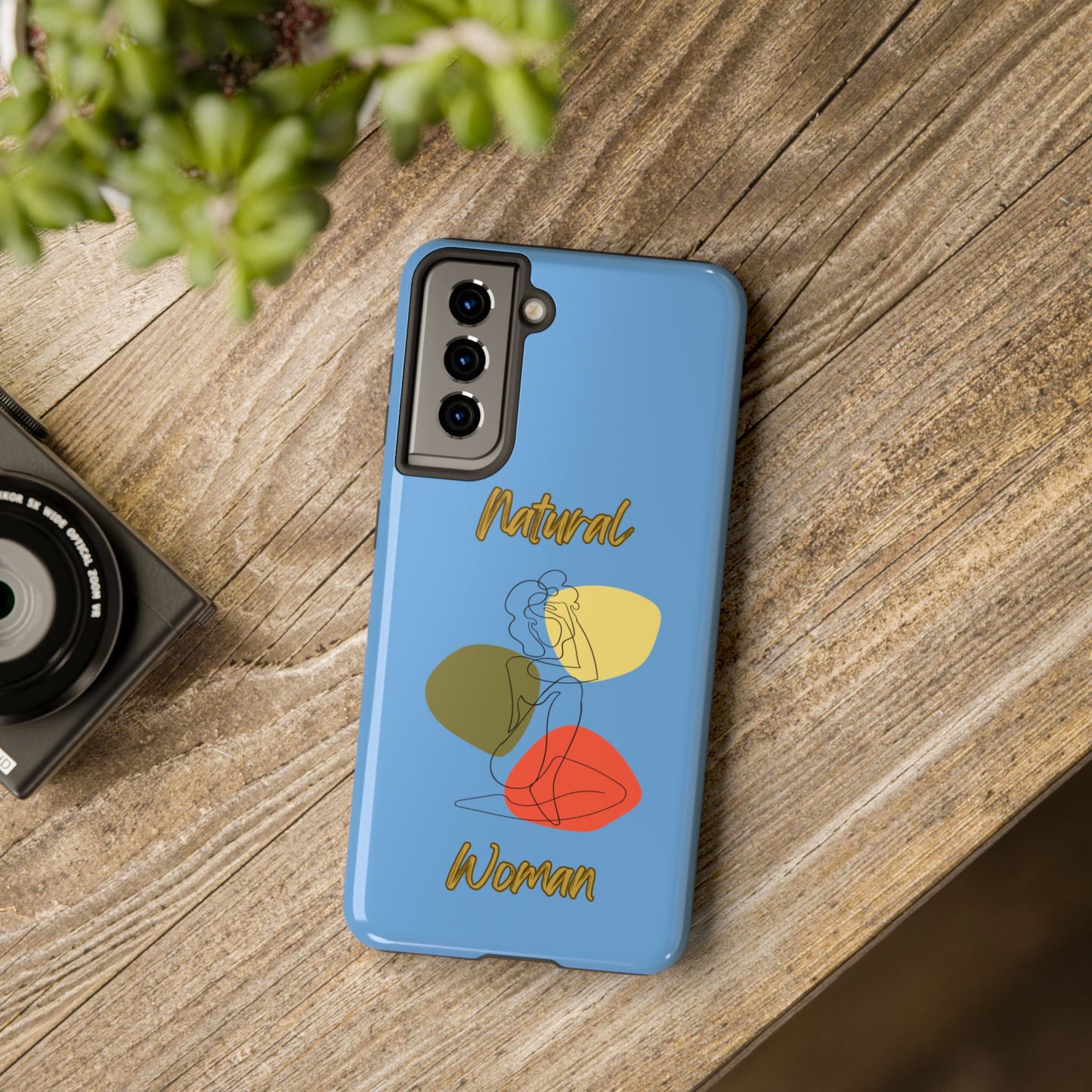Natural Woman Colorful Pose (BL)Tough Phone Cases LIGHT BLUE