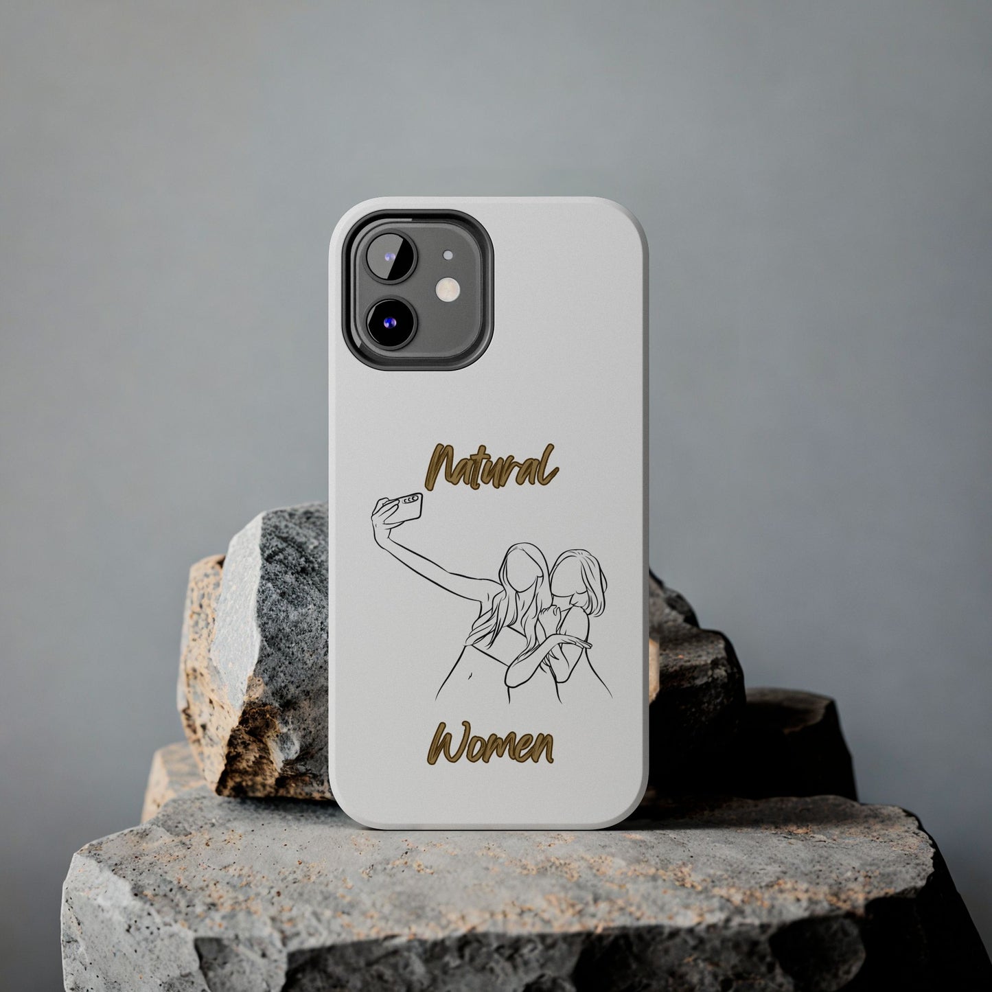 Natural Woman Friends Selfie (BL)Tough Phone Cases WHITE