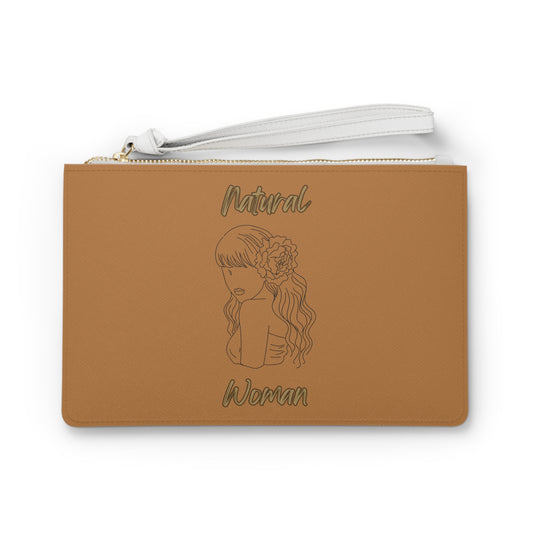 Natural Woman Newness (BL) Clutch Bag LIGHT BROWN