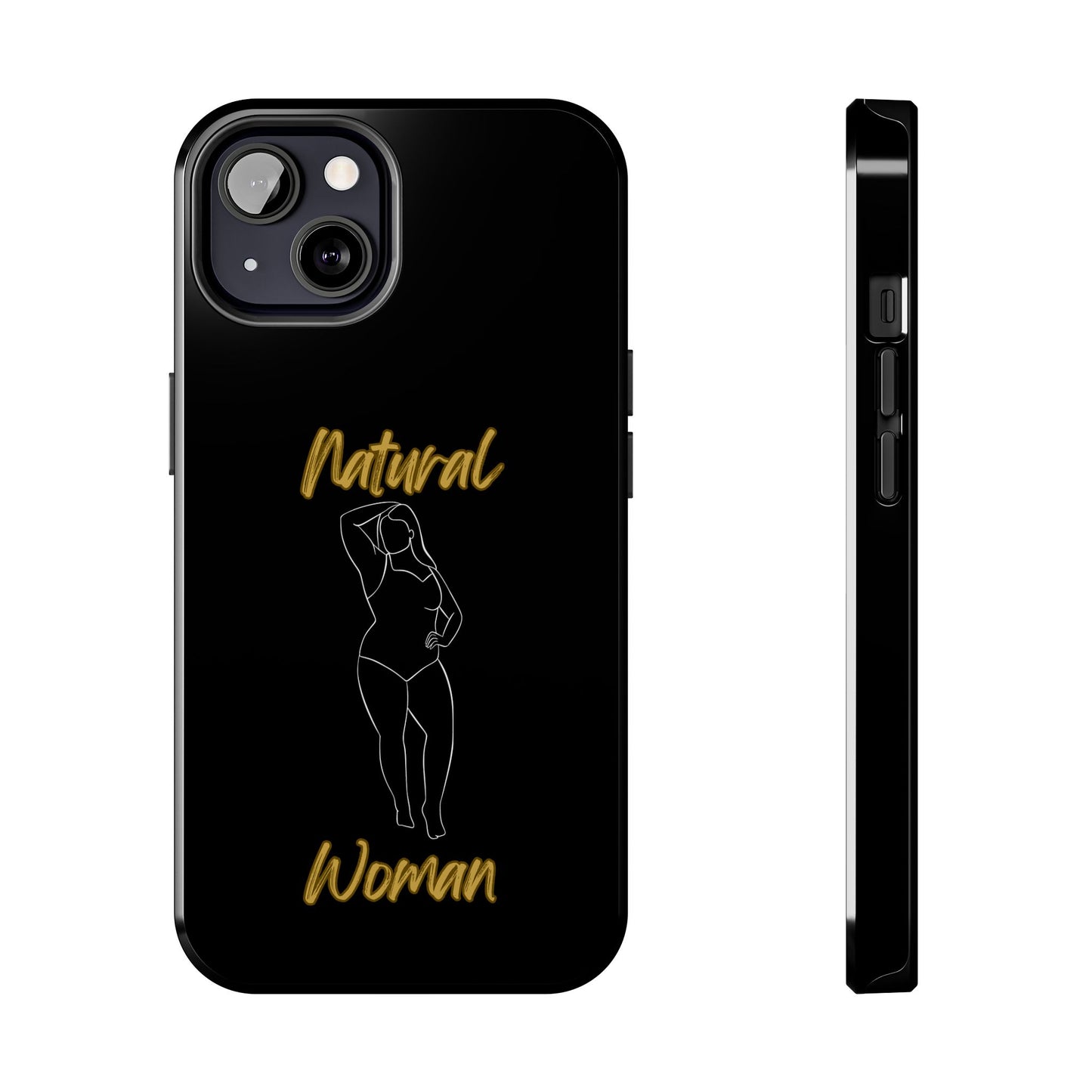 Natural Woman Looking Good (WL)Tough Phone Cases BLACK