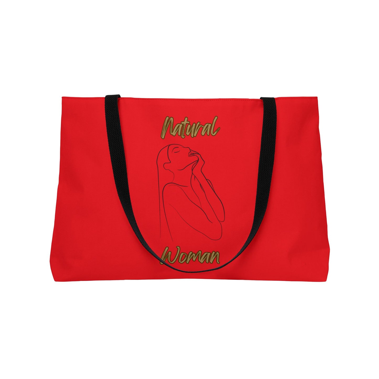 Natural Woman Thank You (BL) Weekender Tote Bag RED