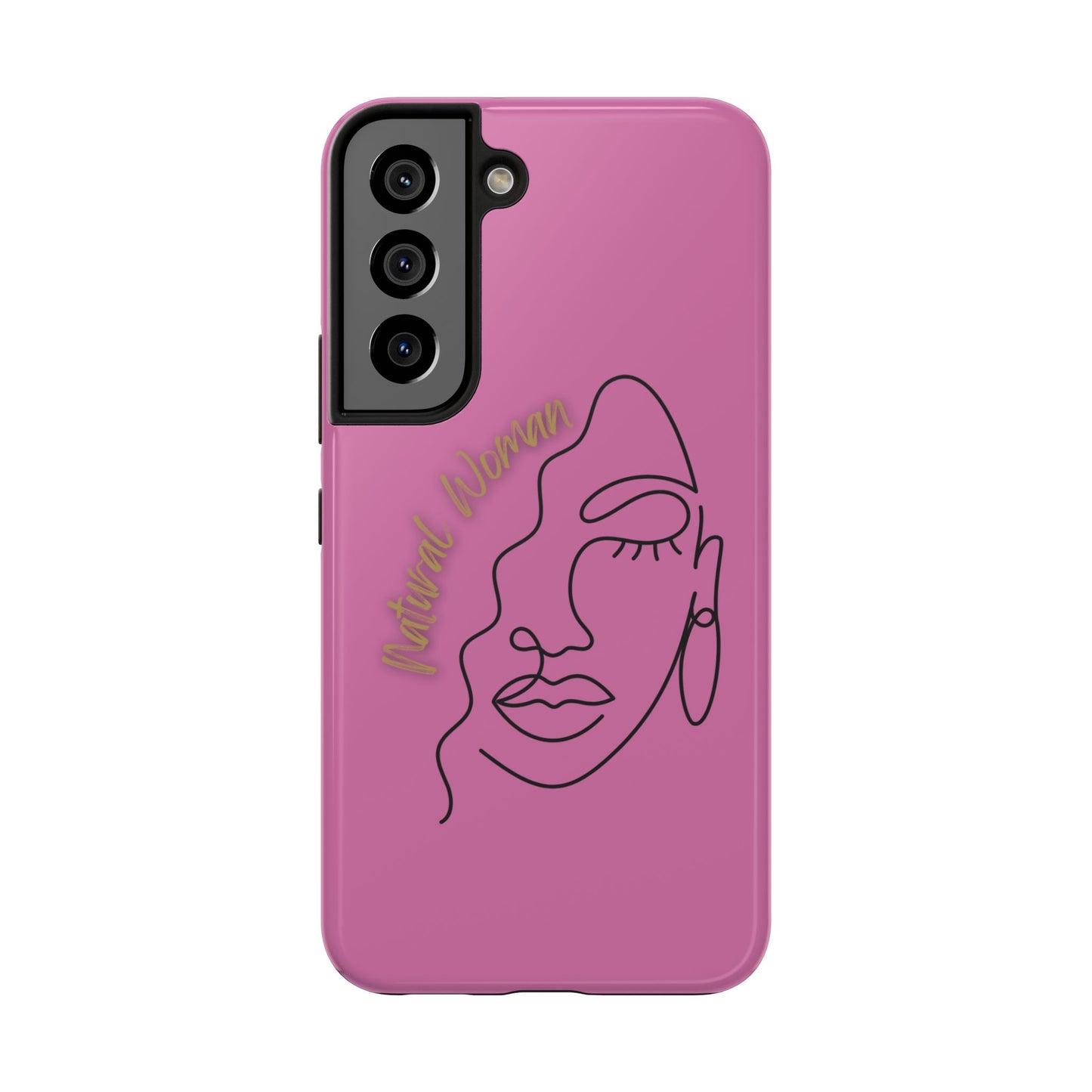Natural Woman Half Face (BL)Tough Phone Case LIGHT PINK