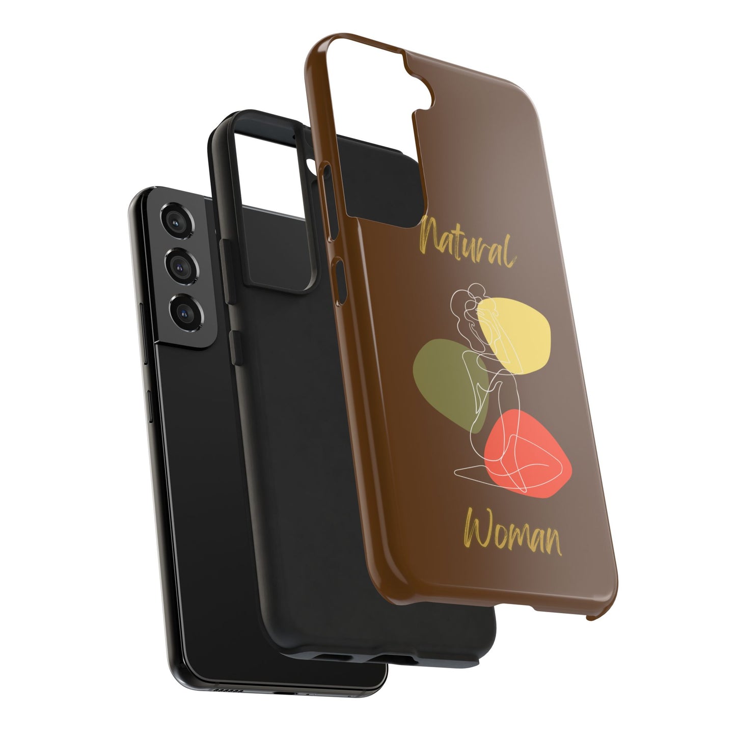 Natural Woman Colorful Pose (WL)Tough Phone Cases BROWN