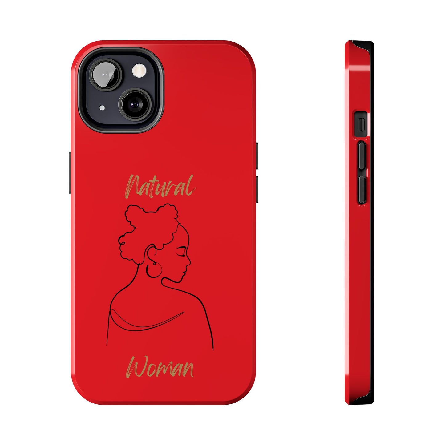 Natural Woman Twists (BL) Tough Phone Case RED