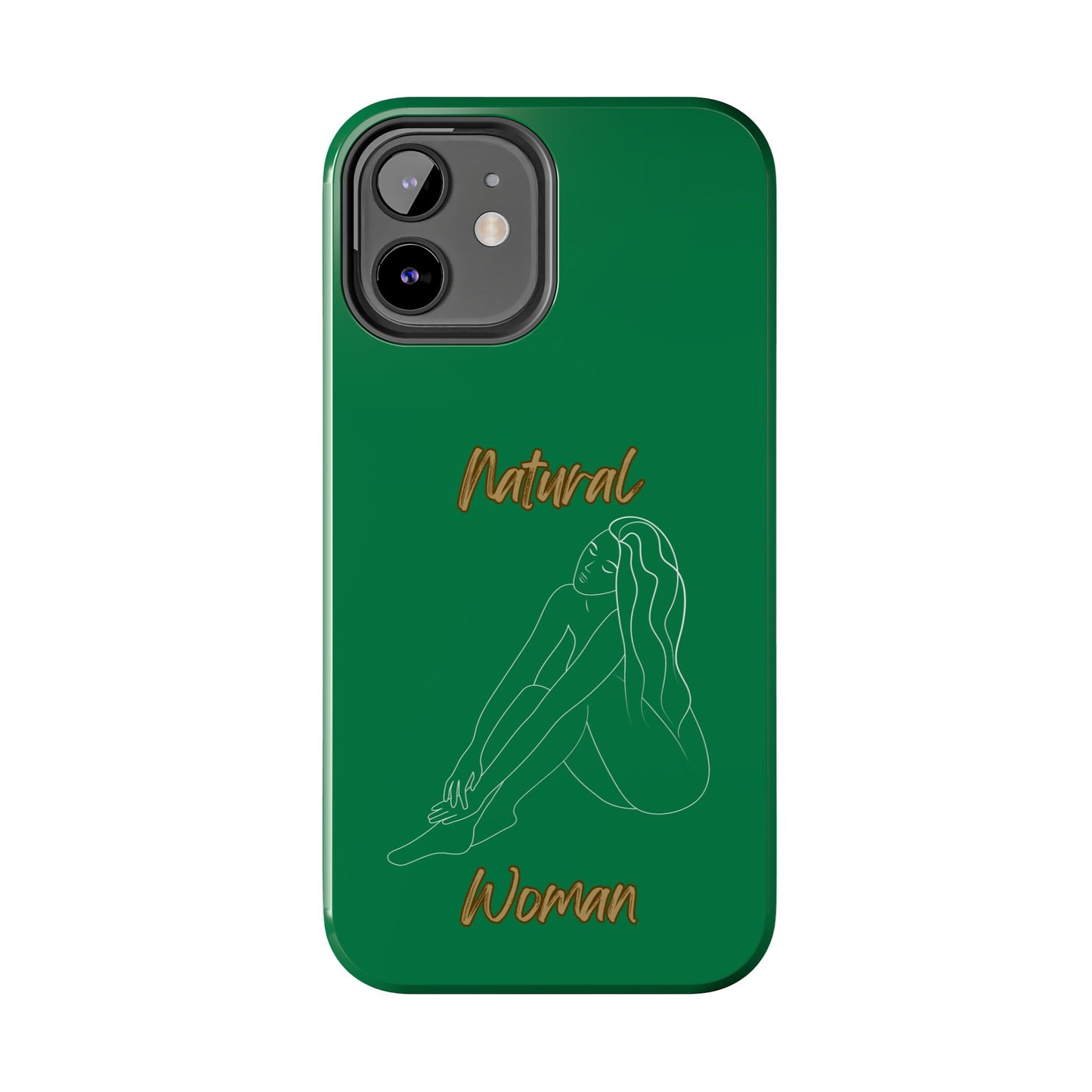 Natural Woman Beauty (WL) Tough Phone Cases DARK GREEN