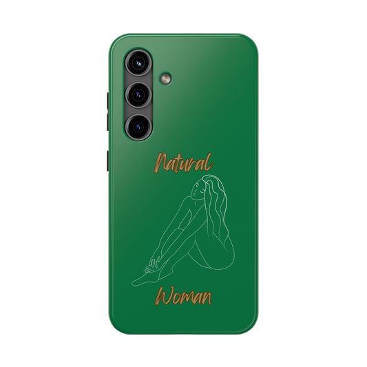Natural Woman Beauty (WL) Tough Phone Cases DARK GREEN
